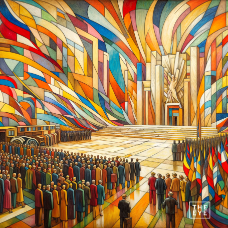 1948 Inauguración del nuevo ayuntamiento - Expresionismo abstracto