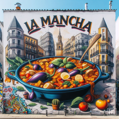 Pisto manchego - Estilo arte urbano