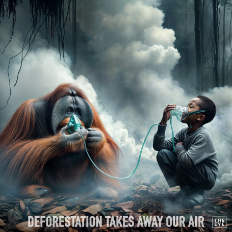 Deforestation takes away our air