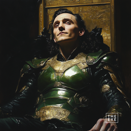 An opulent and dramatic portrayal of Loki