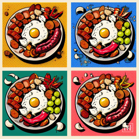 Migas manchegas - Estilo Pop Art